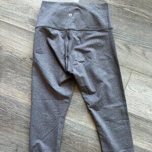 Lululemon Graphite Grey Wunder Under Cropped 25" leggings